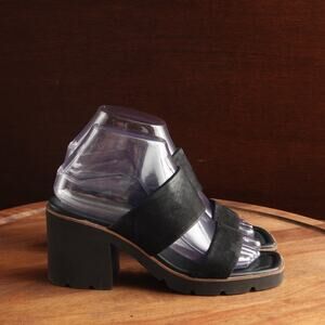 Paul Green Sandals WMS SZ UK 4.5 US 7 BLK Lancy Slip On Minimalist Comfort Shoes